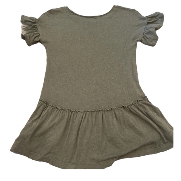 Harper Canyon Girls Size M Green Short Ruffle Sleeve Top - Picture 2 of 5
